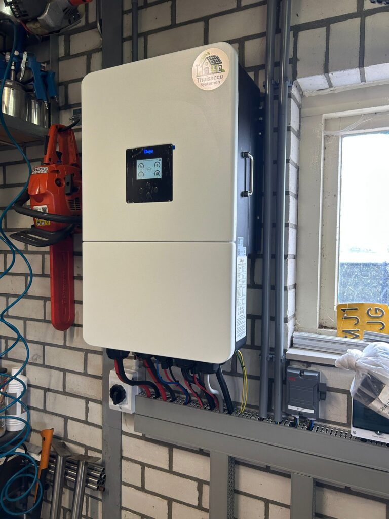 Thuisaccu-installatie bij een woning in gemeente Halderberge, erkend installateur in West-Brabant